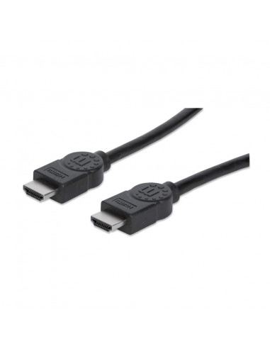 323260 Cable HDMI 4K de Alta Velocidad con Canal Ethernet - Macho a Macho, Blindado, Color Negro, 15 m