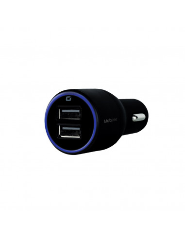 CARGADOR MOBIFREE CARGADOR DE COCHE 2 PUERTOS USB - NEGRO, AUTO, CORRIENTE ALTERNA, USB, 2, MB-923323