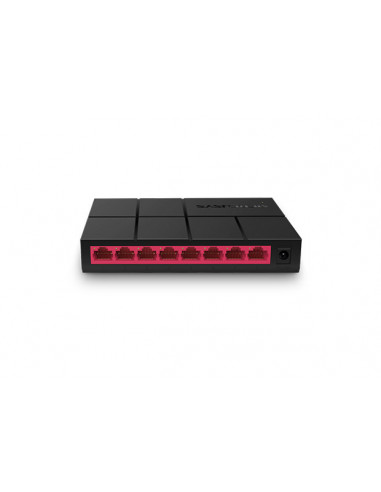 Switch 8 Puertos Gigabit p/Escritorio Mercusys MS108G, Caja de Plastico