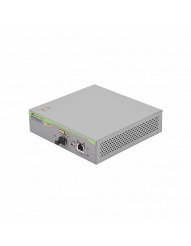 Convertidor de medios Gigabit Ethernet PoE+ a fibra optica, conector LC, multimodo (MMF), distancia hasta 550 m