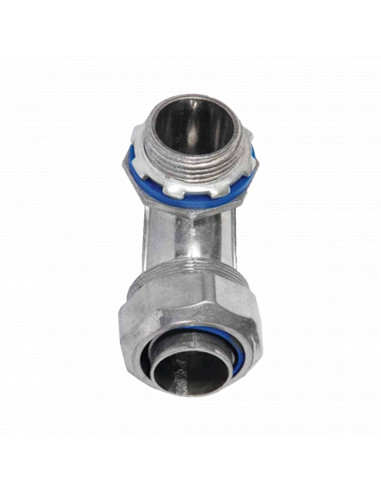 Conector Curvo para tubo tipo Liquidtight de 3/4"  (19 mm). Compatible con ANC-COT34.