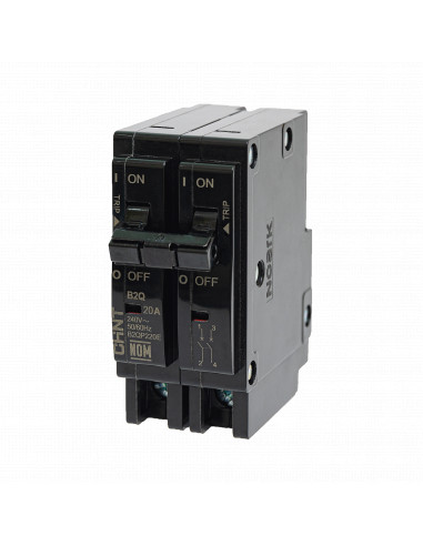 Interruptor Termomagnetico Enchufable, Serie: B2Q, 2P, 15A, 240V  (SKU:1002278)