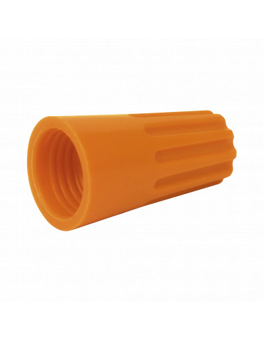 Capuchon roscable / 12 AWG / Naranja / Paquete de 25 piezas.