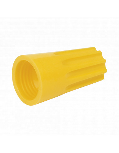 Capuchon roscable / 10 AWG / Amarillo / Paquete de 25 piezas.