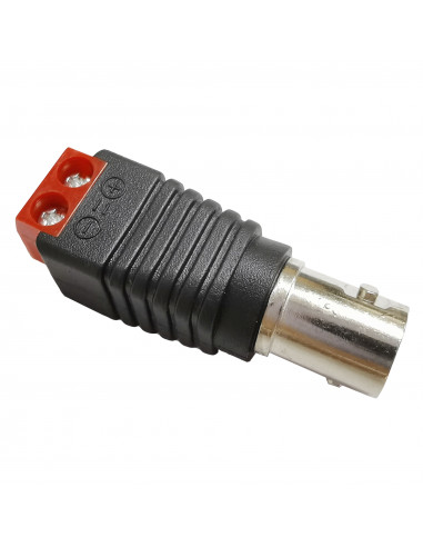 Conector BNC Hembra a terminales tipo Tornillo