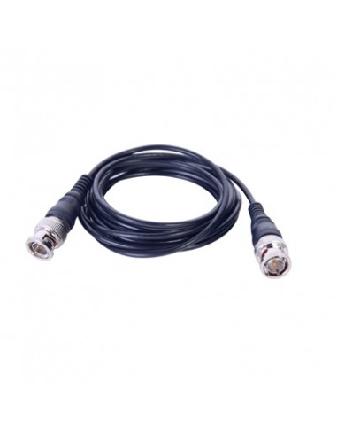 Cable Coaxial Armado con Conector BNC (Video) / Longitud de 2.2 mts / Optimizado para Camaras 4K / Uso en Interior