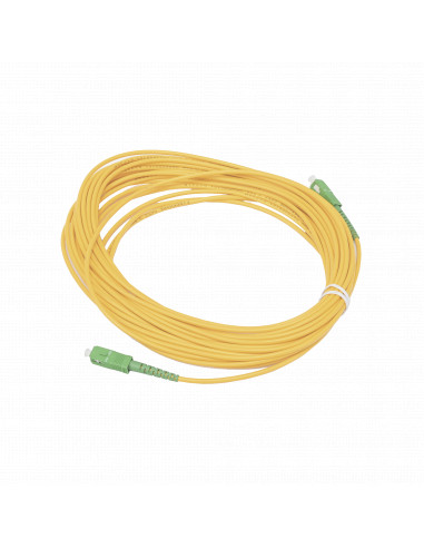 Jumper de Fibra Optica Simplex, Monomodo, con Conectores SC/APC-SC/APC, 10 metros