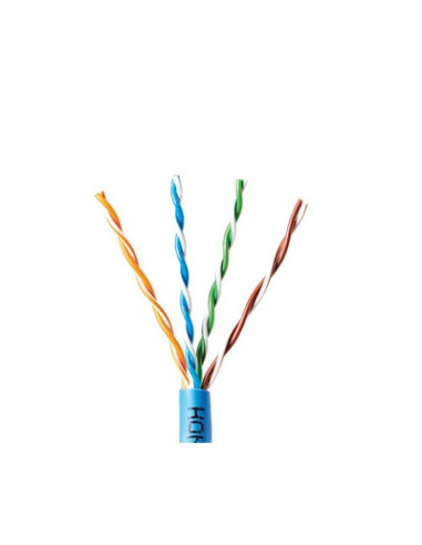 Bobina de Cable de 305 Metros / UTP Cat6 / Color Azul / UL, CMR, SPNLS / Probado a 350 Mhz / Para Aplicaciones de CCTV, Redes de