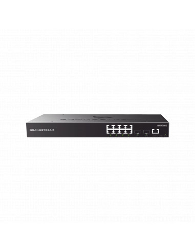 Switch Gigabit Administrable / 8 puertos 10/100/1000 Mbps + 2 Puertos SFP Uplink / Compatible con GWN Cloud.