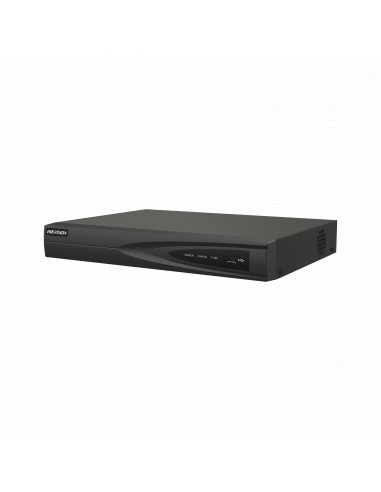 NVR 8 Megapixel (4K) (Compatible con Camaras ACUSENSE) / 4 canales IP / 4 Puertos PoE+ / 1 Bahia de Disco Duro / Salida de Video