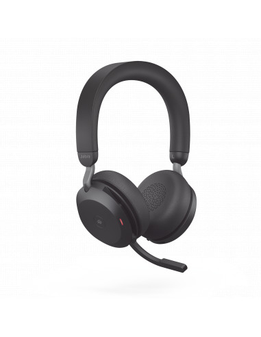 Jabra Evolve2 75, Auricular stereo version MS con cancelacion de ruido activa, dongle USB-A indicador de ocupado (Busylight)(275