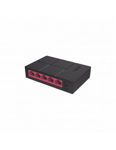 Switch NO Administrable / Para escritorio / 5 puertos 10/100/1000 Mbps / Diseno Compacto / Plug and Play