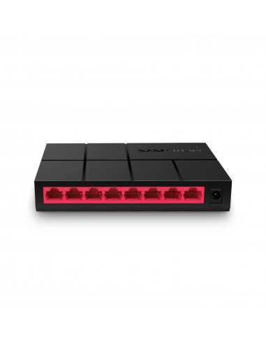 Switch NO Administrable / Para escritorio / 8 puertos 10/100/1000 Mbps / Diseno Compacto / Plug and Play