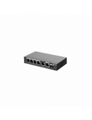 Switch Administrable con 1 puertos Gigabit PoE, 1 Uplink Gigabit combo SFP, gestion gratuita desde la nube