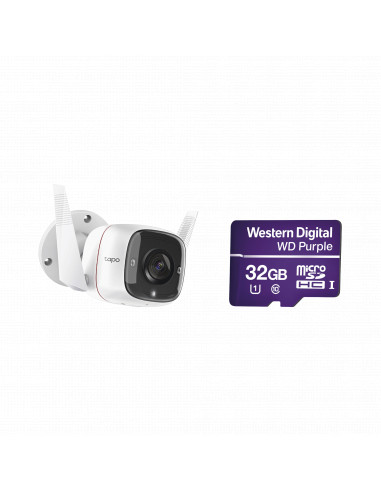 Kit de Camara IP Wi-Fi / Incluye 1 Pieza Modelo TAPOC310 / 2 Megapixel / Audio Doble Via / Utiliza la App Tapo / 1 Memoria Micro