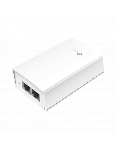 Inyector PoE Pasivo de 48V (24 Watts) / 2 puerto 10/100/1000 Mbps / Plug and Play / Montaje en Pared