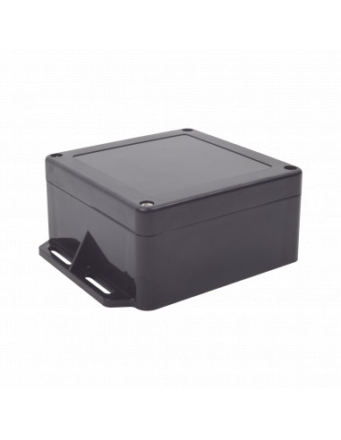 Gabinete Plastico Negro para Exterior (IP65) de 120 x 120 x 60 mm Cierre por Tornillos.