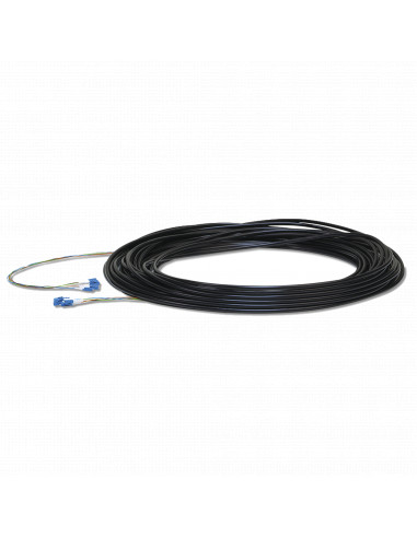 FiberCable de 30 m (100ft) Monomodo (SM) con conectores LC, ideal para equipos EdgeRouter, EdgeSwitch y EdgePoint.