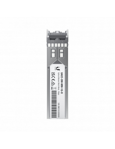 UFiber Modulo SFP, transceptor MiniGibic MultiModo 1.25 Gbps, distancia 550m, conectores LC, paquete de 2 piezas