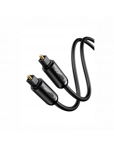 Cable Optico Toslink (S/PDIF) de Alta Calidad para Audio Digital / 3 Metros / Tapa de Proteccion / Dolby 7.1 Canales / Diseno Du