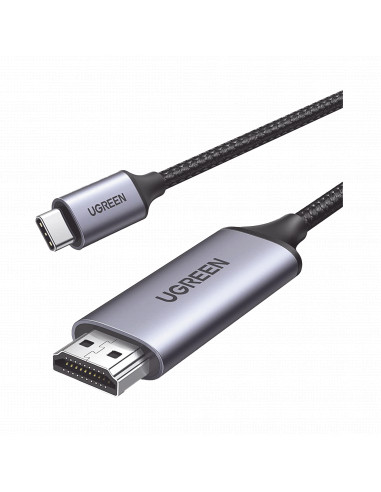 Cable USB-C 3.1 a HDMI 4K / 1.5m / Compatible con Thunderbolt 3 & 4 / Adaptador Tipo-C a HDMI / 4k@60Hz / Soporta Modo Espejo y