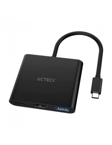 Adaptador 3 en 1 USB-C Shift Plus AH445 Acteck Advanced Series -