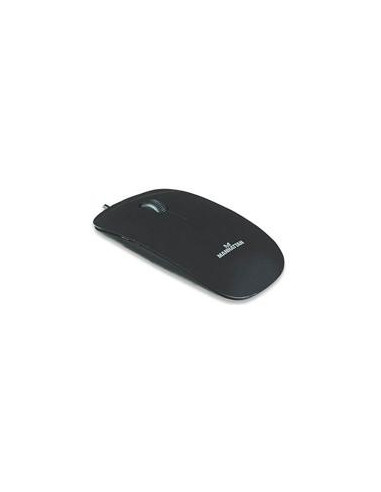 MOUSE,MANHATTAN,177658, ECONOMICO USB NEGRO