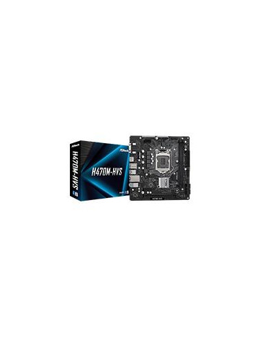 MB ASROCK H470M 10 VA GEN /SOCKET 1200/DDR4 2933 MHZ 64GB/1 PCIE 3.0 X16 1 PCIE 3.0 X1/1 HDMI 1D-SUB/AUDIO 7.1 CANALES HD/4 SATA