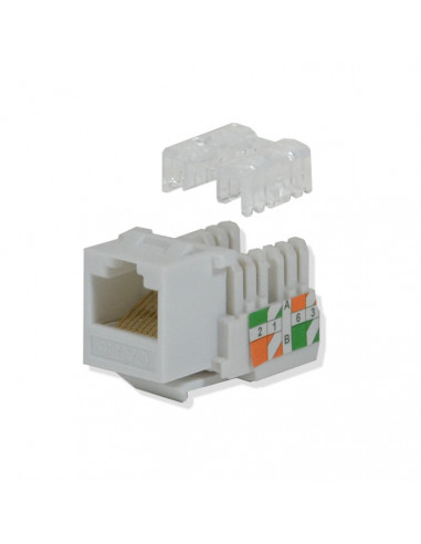 KeyStone Jack RJ45 Cat6 LOGICO KJ6221, Color Blanco