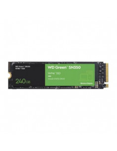 Disco duro Interno de Estado Solido M.2 PCIe 3 WD Green SN350 240GB, Lectura 2400MB/s Escritura 900MB/s WDS240G2G0C