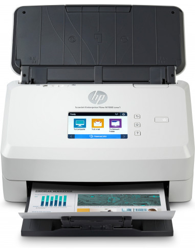 ESCANER OPS HP ENTERPRISE FLOW N7000 SNW1, 75 PPM 150 IPM, 300 DPI, ADF, USB, WFI, ETHERNET, DUPLEX, FOTOGRAFICO