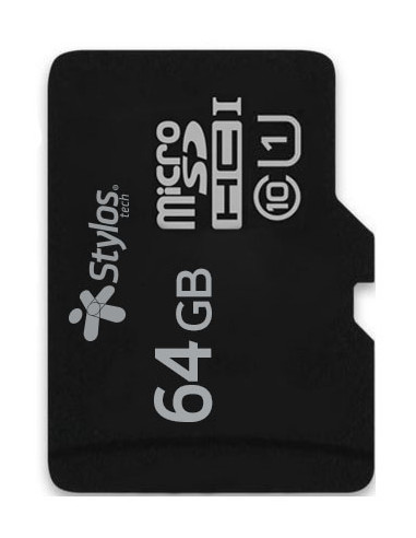 Memoria Micro SD 64GB S/A Stylos. STMSDS4B - 