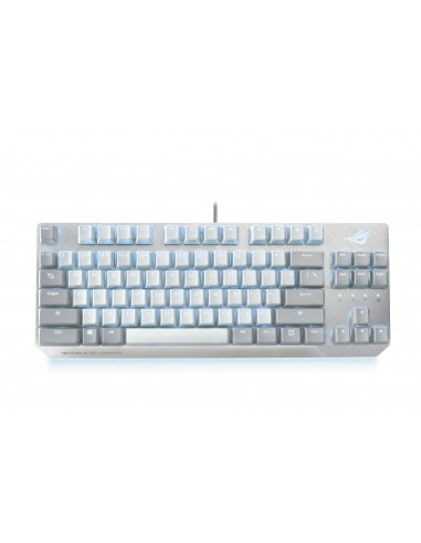 ASUS ROG Strix Scope NX TKL Moonlight White teclado Juego USB QWERTY Internacional de EE.UU. Blanco