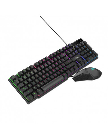 Kit de Teclado y Mouse Yeyian YKP-20704 PHOENIX2000 - interfaz USB, BACKLITE, botones 4, DPI 1000/1600/2000