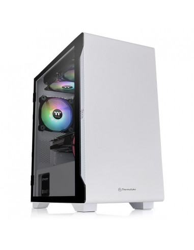 Gabinete Thermaltake S100 TG Snow (CA-1Q9-00S6WN-00) - Color Blanco, Micro Torre