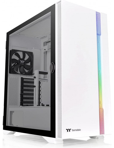 Gabinete  THERMALTAKE H700 TG - Mid-Torre, Gabinete, Mini ITX hasta E-ATX, Color blanco