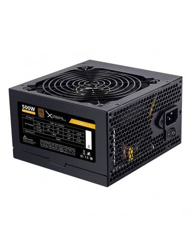 FUENTE DE PODER XZ500 ATX 500W NEGRO. XZPS500B - 