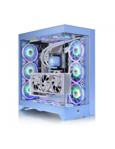 Gabinete THERMALTAKE CA-1Y3-00MFWN-00 - Midi-Tower, PC, Vidrio, SPCC, ATX, EATX, micro ATX, Mini-ITX, Azul