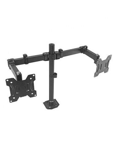 SOPORTE PARA MONITOR DOBLE BRAZO NEGRO. STGASOP1B - 