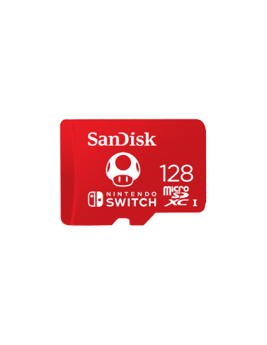 Memoria Flash SanDisk para Nintendo Switch, 128GB MicroSDXC Clase 3