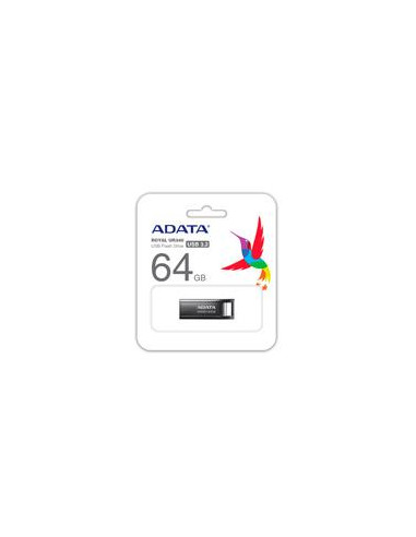 MEMORIA ADATA 64GB USB 3.2 UR340 NEGRO (AROY-UR340-64GBK)