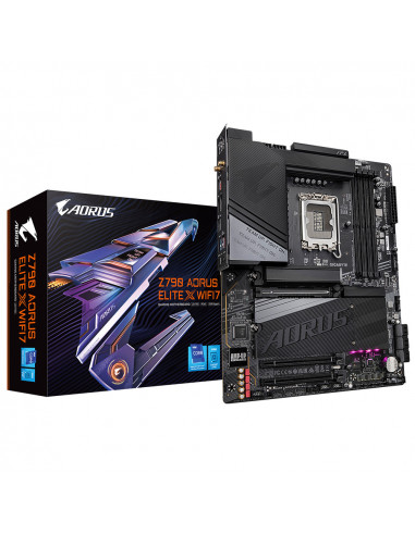 TARJETA MADRE GIGABYTE Z790 A ELITE X WIFI7   LGA 1700 14 13 12 GEN   DDR5   HDMI   DP   WIFI 7   ATX   GAMING