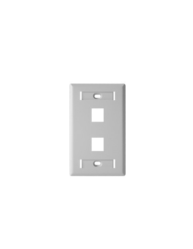 Placa de Pared 2 Puertos BELDEN AX102655 - Blanco, De plástico