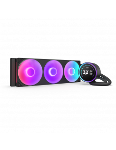 Disipador Liquido AIO NZXT Kraken Elite 360mm RGB V2 Negro, LCD con Pantalla IPS,Ventiladores 3x120mm ARGB