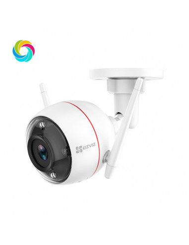 CAMARA BALA IP 4 MEGAPIXEL / WI-FI / COLORES EN OSCURIDAD / AUDIO DE DOS VIAS / ALERTAS DE AUDIO  / DETECCION