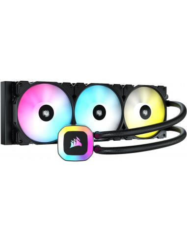 Sistema De Enfriamiento Liquido Corsair H150 Rgb, 3 Ventiladores, Radiador 397mm, Para Intel 1200, 1150, 1151, 2011, Sop