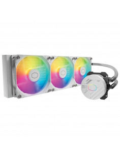 Cooler Master MasterLiquid 360L Core White 360mm Close-Loop AIO Liquid Cooler, ARGB Sync, Gen S Coldplate Pump, 120mm